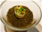 vegetable veloute with caviar
